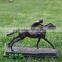 Bronze horse racing sculpture