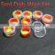 China silicone non-stick container plastic acrylic silicone container for wax clear jar