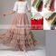 60inch maxi skirts women long skirt summer pure color ladies dress wholesale madam maxi skirt