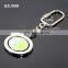 Custom Revolve Oval Shaped Zinc Alloy Promotional Spinning Metal Rotate Keyring