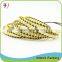 Blue Stone Mix Gold On Beige Leather Wrap Bracelet