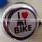 Durable service multi color flag bicycle bells