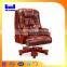 2015 Arrival leather antique wooden chair swivel