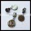 Designer Special Shiny Glittered Enamelled Copper Rose Gold Metal Zipper Pulls