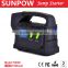 SUNPOW mini battery booster 23,100mAh super power bank portable 24V gasoline and diesel car jump starter booster battery charger