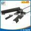Black color compass flint fire starter magnesium flint stone fire starter with ruler