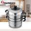 Charms stainless steel professional cookware steam cooking pot