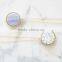 Double Sided Semi Precious Pendant Necklace