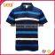 High quality cotton golf club polo shirt striped polo T-shirt in different colors