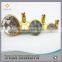 Gold Clear Crystal Rivet For Garment ,Splitted End Rivet
