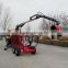 ATV timber trailer with crane/log trailer with grapple ZM3004
