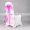 Yiwu supply 20*275cm organza chair sashes plain dyed organza fabric for banquet wedding Party Decoration Bow, home and hotel