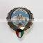 Custom printed metal pin badge with butterfly clip