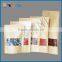 Asuwant custom make paper stand up pouch zipper 70g with clear window 1kg wheat flour bag