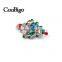 Fashion Jewelry Colorful Rhinestone Charming Christmas Tree Pin Brooch Christmas Party Promotion Gift Apparel Accessories