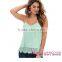 2016 White Scalloped custom blank Lace Tank halter crop top women