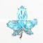 Fashion DIY Snap Button Jewelry Crystal Maple Leaf Snap On Jewelry