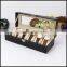 Factory direct sales of high-end 6 PU leather watch packaging bo display craft gift bo eport trade