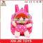 lovely doll plush travel backpack children candy bag cute kids snack bag