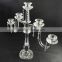 Factory directly sale customized design crystal candelabra crystal candleholder for wedding-