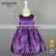 2016 Brand New High Quality OEM/ODM Satin Fabirc Long Length Sash Sequins Frock Design For Baby Girl Kids Party Dresses