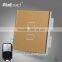 High End Remote Curtain Switch Wallpad Gold Toughened Glass 2 Gang 2 Way Remote Touch Roller Curtain Window Control Wall Switch
