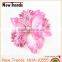 Beautiful orchid polyester flowers hair clip multicolor
