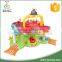Hot selling kids diy parking garage toy with plastic cars and plane