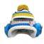 Winter Striped Knit Beanie for Kids Crochet Wool Hats Funny Children Hats