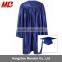 wholesale best price Children Graduation Cap and Gown Shiny Royal Blue