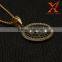 Stainless Steel 14K Yellow New Eye Freemason Masonic Round Rhinestone charms