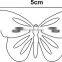 2015 hot sale acrylic butterfly shaped mirrors
