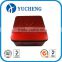 Chiese promotion sale square red metal small tin box