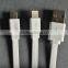 Hot Sale High Speed 2 in 1 Flat Noodle USB Date Cable For IOS 8 Pin & Android
