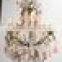 530-16 19th Century French Bronze and Rock Crystal Chandelier