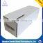 white printed cardboard box with handle