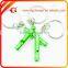 Super Pocket Available Customized Logo Aluminum Whistle Keychain