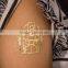 OEM Custom Cartoon stickers Transformers tattoos gold and silver body tattoo