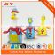 Cartoon battery operated plastic animal toy duck goose model set for kids