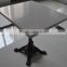 black artificial stone dining table and chairs,Acrylic soid surface restuarant dining table,made stone coffe table