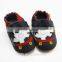 beautiful black leather flat baby toddler boys shoes