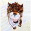 newest style customized soft plush animal hat for winter