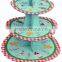 3 Tires Christmas Designed Corrugated Paper Cupcake Stands Ningbo