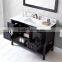 48" Espresso Bathroom Design Wooden Cabinet With Mirror