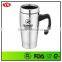 16oz thermos double wall stainless steel office cup with handle