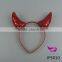 Red sequins horn headdress horn hoop Halloween props party party accessories