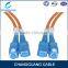 Hot sale single mode armored 2 core ftth fiber optic LC patch cord