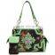 Wholesale Rhinestone Camouflage Western Buckle Design Sling Purse Cross