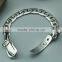 Guangzhou men's silver charm chain bracelet