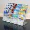 custom clear A5 acrylic brochure holder floor stand
